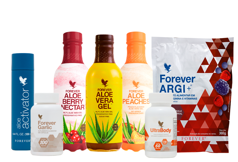 Produtos Forever Living com Aloe Vera